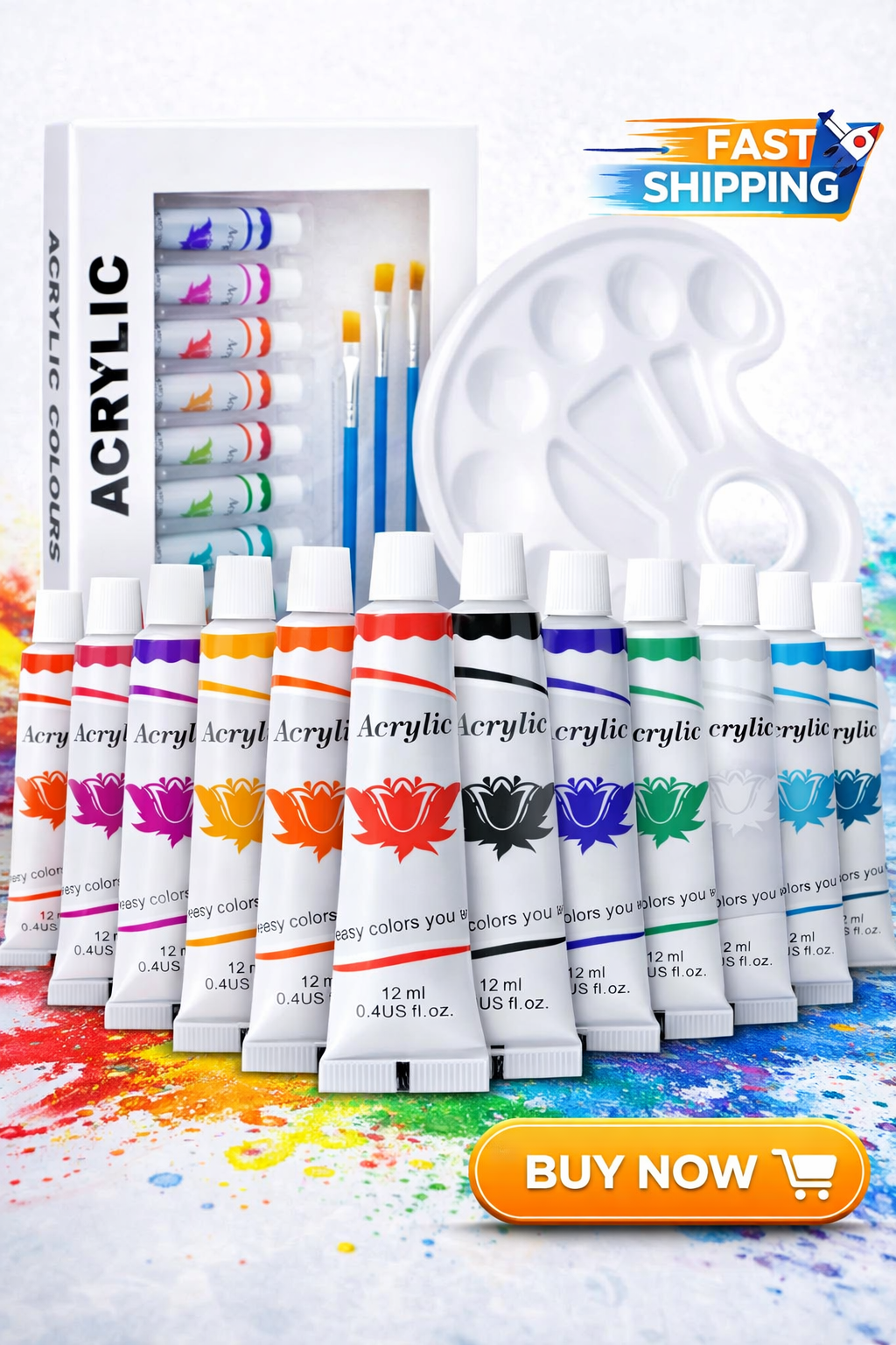 Acrylic Paint Set 24 Colors