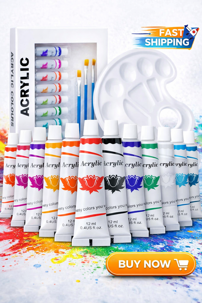 Acrylic Paint Set 24 Colors