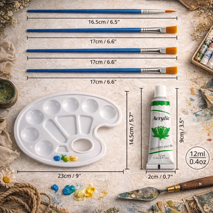 Acrylic Paint Set 24 Colors