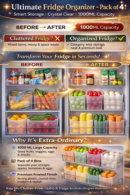 Adjustable Fridge Storage Organizer