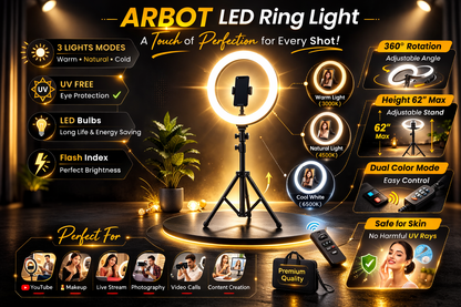 Portable Ring Light 10 Inch