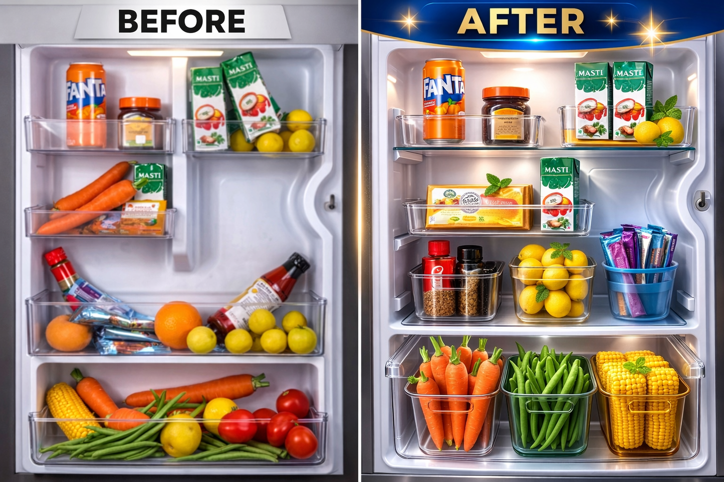 Adjustable Fridge Storage Organizer